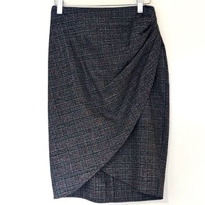 Zara Plaid Pencil Skirt XS